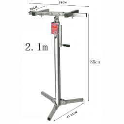 【Hot】2.1M Wall Cabinet Mounting Bracket Hand Cranked Electric Dual-purpose Stainless Steel 100KG Load-bearing Lifting Platform