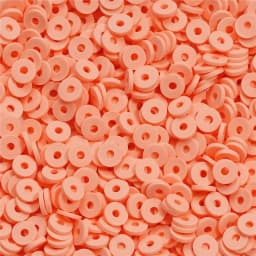 350Pcs/Lot 6mm Flat Round Polymer Clay Beads Loose Spacer Beads for Jewelry Making DIY Needlework Bracelet Necklace Earrings