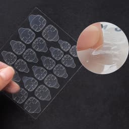 288pcs (12 Sheets) Double Side Glue Nail Sticker for Press on Nail Adhesive Tabs Waterproof Breathable Glue Tabs Transparent
