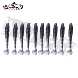WALK FISH 10PCS 4.5cm-7.5cm Soft Plastic Fishing Lure Worm Baits Jigging Wobbler Fishing Lures Swimbaits for Saltwater Fishing