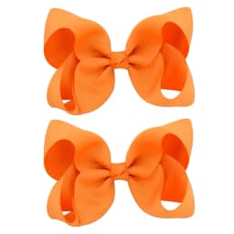 2PCS/Lot 4Inches Solid Colors Hair Bows With Clips For Girls Gift Boutique Ribbon Bows DIY Hair Decor Kids Hair Accessories