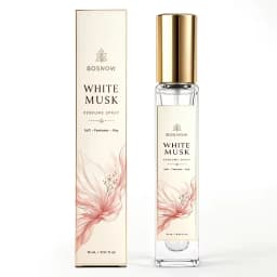 15ml White Musk Women's Eau De Toilette, Compact High-End Glass Spray Bottle, Women's Fragrance, Fresh and Clean, Not Sweet, but with a Light Fragrance, Suitable for Daily Use, Work, Fitness, and Shopping, Also Perfect for Holidays to Give to a Special Person