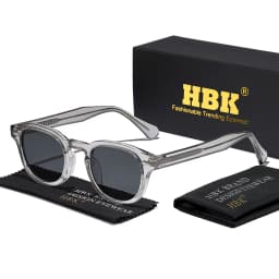 HBK Retro Round Men Sunglasses Punk Propionic Acid Pin Temple Luxury Sun Glasses Women Sports Leisure Party Eyewear UV400