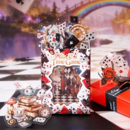 Mr. Paper 100-Sheet Fantasy Wonderland Theme 3D Scene Stickers DIY Journal & Photo Album Collage Decorations Scenery Sticker Set