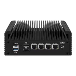 Topton Solid Firewall PC Computer Intel Core 3 N355 N305 N150 N95 4x2.5G LAN Type-C 2*NVMe+SATA 5xUSB Fanless Mini PC NAS Server