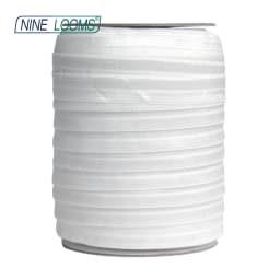 NINE LOOMS Plain Shiny Fold Over Elastics FOE 5/8" 15mm Spandex Band Tape Hair Tie Headband DIY Sewing Trim 50 100 Yard by Spool