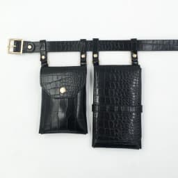 2 Piece Women's Belt Bag Luxury Designer Tactical Waist Bags Female Leather Flap Fanny Pack Shoulder Crossbody Chest Bag Purse