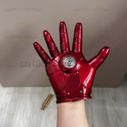 Hot Iron Man Helmet Cosplay 1:1 Light Led Wearable Mask Gloves Glowing Eyes Adult Child PVC Action Figure Toys Christmas Present