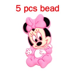 5pcs Silicone Cartoon Beads Pacifier Chain Baby DIY Care Pacify Accessory Adornment