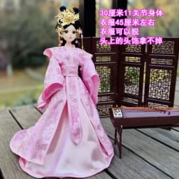 30cm Doll Full Set 1/6 Ancient Costume Clothing Bjd Doll Change Up Diy Girl Toys Dress Up Fashion Play House Birthday Gift