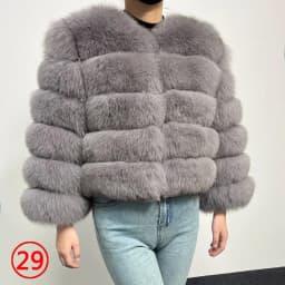 2026 Real Fox Fur Coat Women Winter Warm Luxury Natural Raccoon Fur Jacket Detachable Sleeves Female Vest Furry Coats