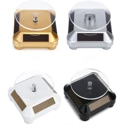 Solar Display Rack Bracelet Necklace Jewelry Display Props Rotating Table Solar Power Turntable Designed For Displaying Watches