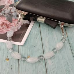 Acrylic Handle Colorful Bead Straps Replaceable Resin Colored Stone Handbag Strap DIY Bag Accessories Wristlet Purse Bag Belt