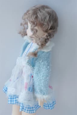 Messy Baby Curly  Soft Wave Mohair BJD Wigs  JD738  1/12 1/8 1/6 1/4 1/3 OB11 YOSD MSD SD DOD Nature Curly Doll Hair
