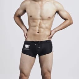 Real shot of various styles Men's classic quality solid color seaside beach swimming trunks 30806