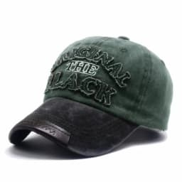 Unisex Vintage Baseball Cap Washed Cotton Hats For Men Women Casual BLACK Letter Embroidery Cap Outdoor Sports Cap