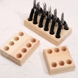 1PC Handmade Solid Wood Pliers Organizer Convenient Storage for Jewelry-Making Tools Keeps Workspace Orderly and Efficient