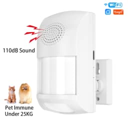 WiFi Motion Detector PIR Sensor Home Burglar Alarm System Flash Pet Immune Tuya Smart Life APP Remote Control Timing Arm Disarm
