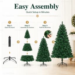 Large Artificial Christmas Tree PVC Encrypted with LED Lights Christmas Tree 120m To 300cm Family Christmas New Yea Party Decor