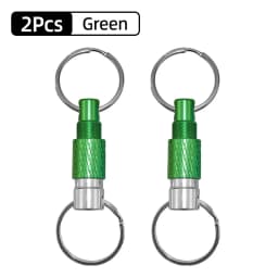 Dual Split Detachable Keychains Key Ring Quick Release Portable Metal Key Holder For Handy Outdoor Tool Accessories Mini Buckle