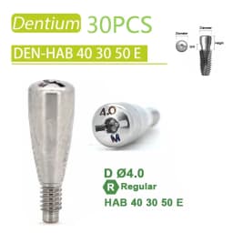 Dental Healing Abutment Healing Cover Screw/Cap High Precision Titanium Compatible with Dentium Implant System