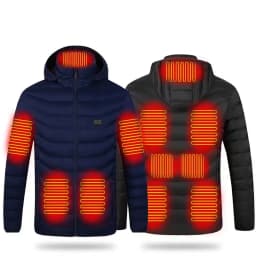 15 Areas Heated Jacket USB Men's Women's Winter Outdoor Electric Heating Jackets Warm Sports Thermal Coat Clothing Heatable Vest