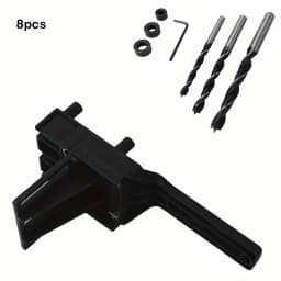 6/8/10mm Drill Bit Woodworking Dowel Jig Drilling Doweling Hole Saw Drill Guide Hole Locator For Carpentry Straight Hole Clamp