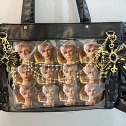 Italife 40 Cm Gold Chain with Bow Ita Bag Accessories Set Women Anime Display Itabag Charm Decoration Stars Chain for Girls H371