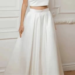 Satin Detachable Train Wedding Removable Skirt for Dresses Bridal Party Prom Overskirt Customized
