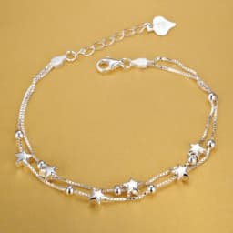 Hot Sale 925 Sterling Silver Chain Solid Bracelet for Women Mens Charm Party Gift Wedding Fashion Jewelry