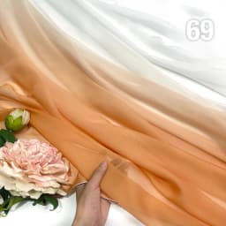Rainbow Gradient Color Chiffon Fabric 30D Organza Tulle Fabric For Diy Ancient Style Hanfu Wedding Dress Stage Party Decor