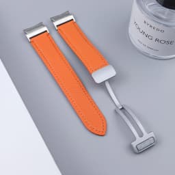 No Gaps Leather Strap for Samsuang Galaxy Watch 6 5 4 40MM 44mm Magnetic Buckle Band Galaxy Watch 6 4 classic 43 47mm 42 46MM