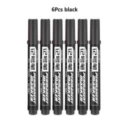 3/6 Pcs/set Deli Permanent Art Markers Pens Waterproof Oil Based Paint Markers for Rock Wood Fabric Plastic Canvas Glass Canvas