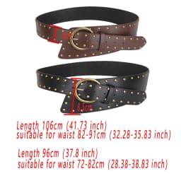 Ladies' rivet Pin buckle bronze Stud Buckle external belts For Women girdle Decorate waist Corset Pung Cowgirl On Dress Coat