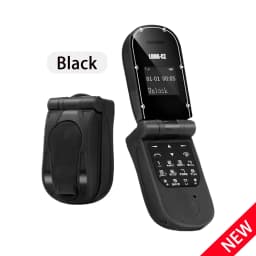 UNIWA J30 2G Mini Flip Phone with Push Button Wireless Bluetooth Dialer Multi-function FM Magic Voice Handsfree Earphone