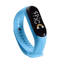 Children Multicolor Watch Led Digital Wrist Watches For Boy Girl Outdoor Sport Watch Display Week Life Waterproof Watches