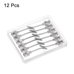 12pcs Dispensing Needles 14G 15G 16G 17G 18G 19G 20G 22G 24G 25G 26G 28G 30G 32G 34G 1" Blunt Tip Bent Needles with Luer Lock