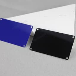 10pcs Black Blue Pad Printing Baking Paint Aluminum Sheet Steel Plate Processing Custom Blank Mirror Laser Engraving Marking