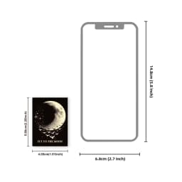 50pcs (25x2) of Black Moon and Lunar Eclipse Scene Stickers for Photo Album, Notebook, Water Bottle and Suitcase Stickers