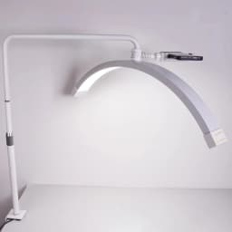 FOSOTO Overseas Warehouse LED Video Light Half-moon Fill Light Lash Nail Desktop Light For Beauty Eyelash Tattoo Makeup