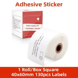Phomemo Thermal Papel for M110/M200 Printer Home Office Labels Colorful Adhesive Paper Round Square Printable Sticker Paper