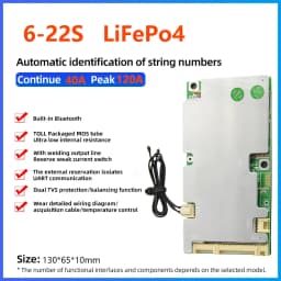 JBD 6S 8S 10S 13S 14S 16S 18S LiFepo4 BMS 24V 36V 48V Smart BMS 20A 30A 40A 50A 60A 80A 100A 120A Balance Lithium 18650 Battery
