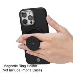 WiWU Aramid Fiber Magnetic Ring Holder for iPhone 17 Pro Max 360°Rotation Mobile Phone Stand for iPhone 16 15 Phone Bracket