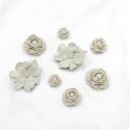 Cute Shoe Charms Set DIY Flower Hole Shoe Buckle Shoes Accessories 3D Flower Bouquet Bone White Hole Shoe Decorations For Women