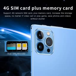 New Android 13 Octa Core 10.1 Inch Tablet PC 8GB RAM 64GB ROM Google Play Dual Cameras Dual SIM Phone Call Bluetooth Wi-fi Table