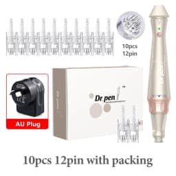 Dr.pen E30 with 12pcs Pen with Cartridges Nano Wireless Skin Care Kit Skin 0.25mm Needle Pen Skin Rejuvenation Machine