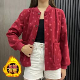 Autumn Winter Fleece Lined Baseball Jacket Loose Slimming Fashionable Versatile Women's Cotton Jacket Korean Style Commute