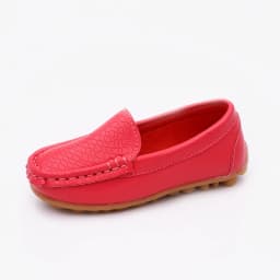 Kids'Casual Shoes Solid Color PU Leather Fashion Spring Flat Shoes For Children Anti-slip Black White Shoes Size 21-36