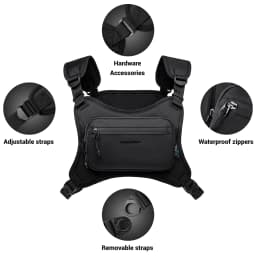 HK Chest Pack X-PAC Material Waterproof Lightweight Men's Backpack The Chest Pack Is Ideal for Hiking Running Outdoor Activities
