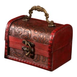 Hot-Selling Antique Retro Wooden Crystal Packaging Box with Green Stone - Yuan Datou Jewelry Storage Box